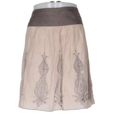 Jupe (Beige, Gris) de Promod Coton, Soie
