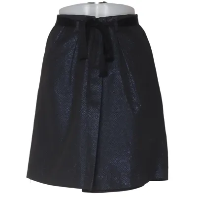 Jupe (Noir, Bleu) de Monoprix Femme Coton, Élasthane, Fibre métallique, Polyester, Viscose