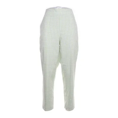 Byxor (Grön, Vit) från Zara Elastan, Polyester, Viskos