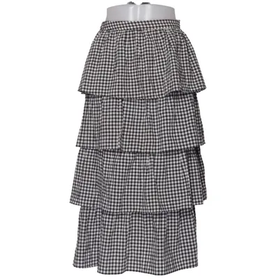 Rok (Zwart, Wit) van Mango Katoen, Polyamide, Polyester