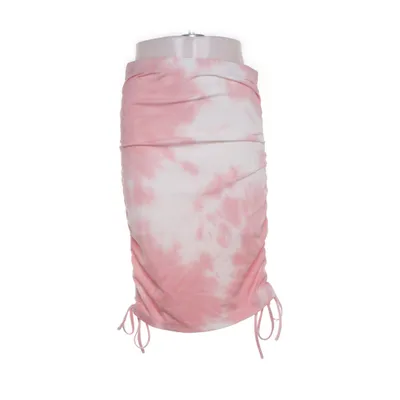 Skirt (Pink, White) from Saint Genies Elastane, Polyester