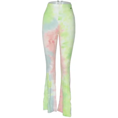 Pantalon patte d'éléphant (Vert, Rose, Bleu, Multicolore) de Ambika Élasthane, Polyester