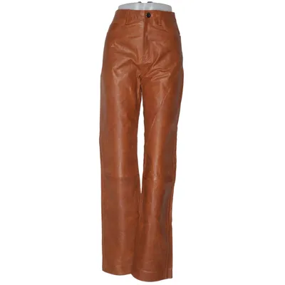 Læderbukser (Brun) fra REMAIN Birger Christensen Læder, Polyester