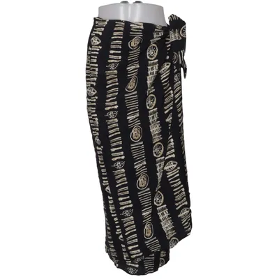 Wikkelrok (Zwart, Beige) van Promise Viscose