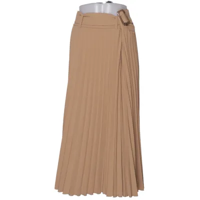 Maxi skirt (Beige) from Visual Clothing Project Elastane, Polyester