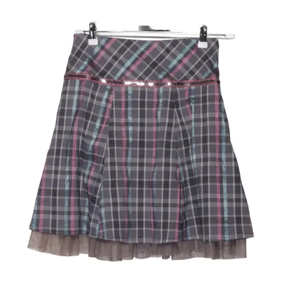 Jupe (Gris, Multicolore) de Topo Coton, Élasthane, Polyamide, Polyester