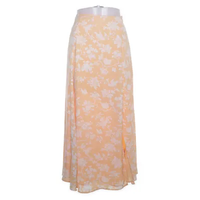 Maxi skirt (Orange, White) from Abercrombie & Fitch Polyester