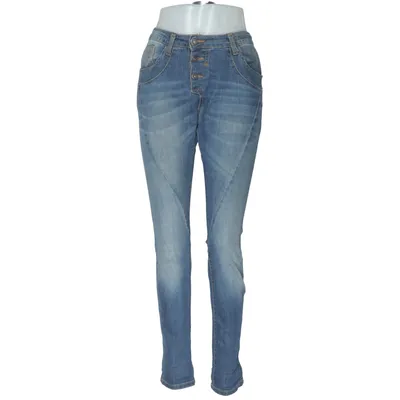 Jeans (Blå) fra Please Vintage Glam Bomuld, Elastan