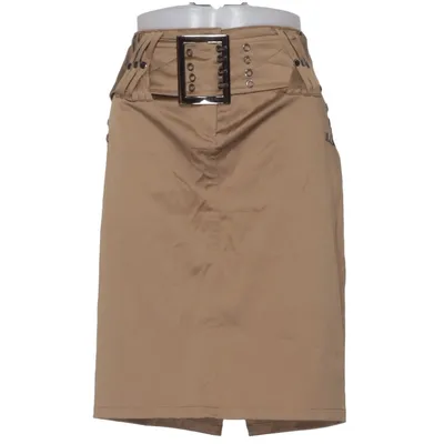 Skirt (Brown) from Lulumary Cotton, Elastane, Polyester