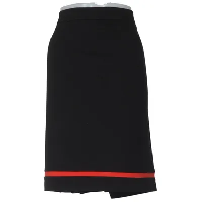 Skirt (Black, Red) from Gloockler Elastane, Polyester, Viscose
