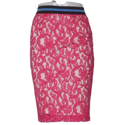 Jupe (Rose, Beige) de Miss Miss Coton, Polyamide, Viscose