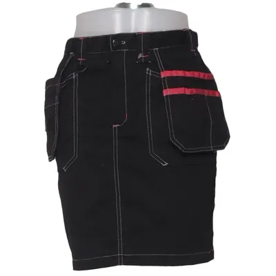 Denim skirt (Black, Pink) from Bluewear Cotton, Polyester