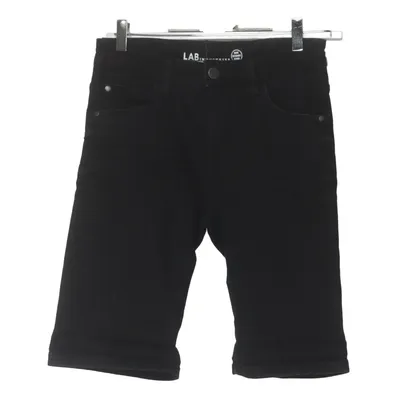 Denim shorts (Zwart) van Lab Industries Katoen, Elastaan