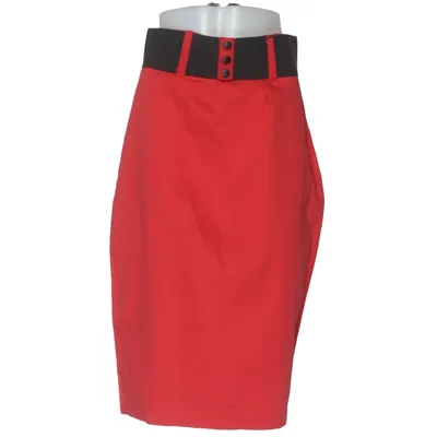 Kjol (Röd, Svart) från Rock Steady Bomull, Elastan