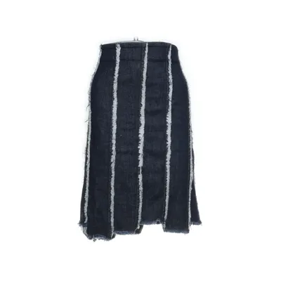 Jeanskjol (Blå, Vit) från Dagmar Bomull, Elastan