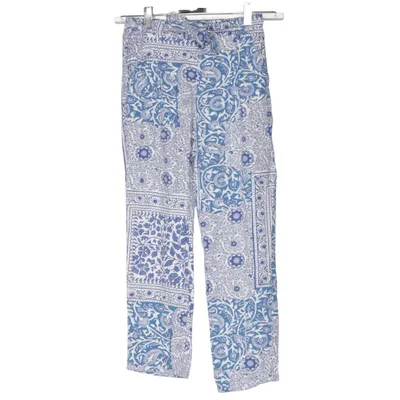 Palazzo broek (Blauw, Wit) van Zara Girls Viscose