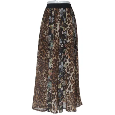 Maxi skirt (Brown, Multicolored) from Dixie Polyester