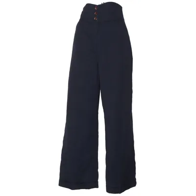 Pantalon patte d'éléphant (Gris) de Banned Élasthane, Polyester, Viscose