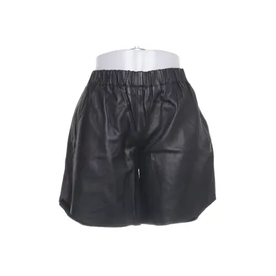 Leather shorts (Black) from Moss Copenhagen Cotton, Polyester, Leather