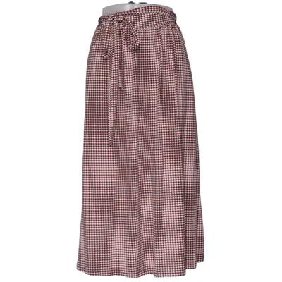Nederdel (Hvid, Rød, Blå) fra Vive Maria Elastan, Viscose