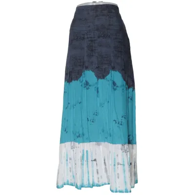 Maxi skirt (Blue, Gray, White, Multicolored) from Marc Aurel Cotton, Silk