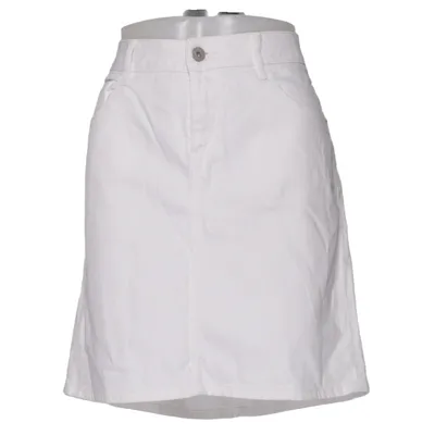 Jupe en jean (Blanc) de ESPRIT Denim Coton, Élasthane
