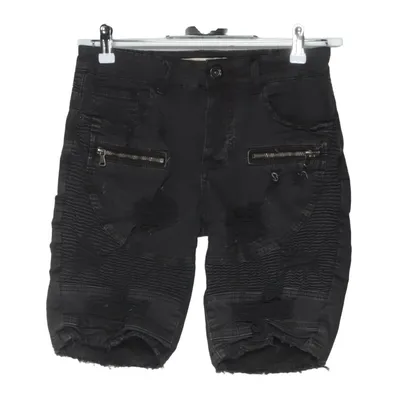 Denim shorts (Grijs) van Enos Katoen, Elastaan