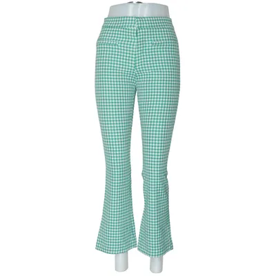 Byxor (Grön, Vit) från Zara Bomull, Elastan, Polyester, Viskos