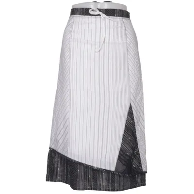 Skirt (Black, White) from Pause Café Acetate, Cotton, Linen, Polyamide, Polyester