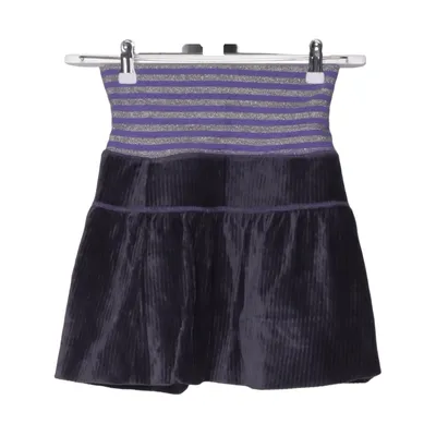 Jupe (Violet, Gris) de Cupcake Coton, Élasthane, Polyester