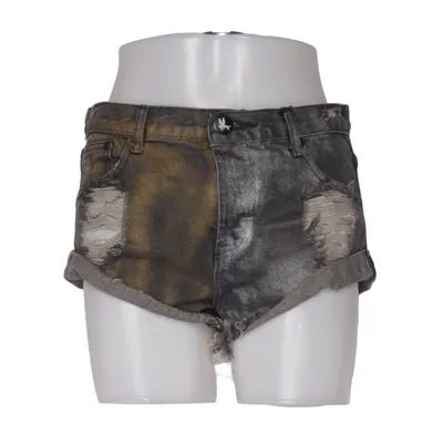 Denim shorts (Black, Brown, Multicolored) from One Teaspoon