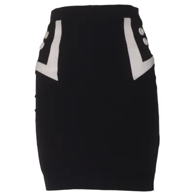 Skirt (Black, White) from Sass & Bide Cotton, Cupro, Elastane, Polyester, Viscose