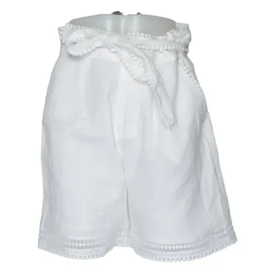 Shorts (White) from Mrs & Hugs Cotton, Linen