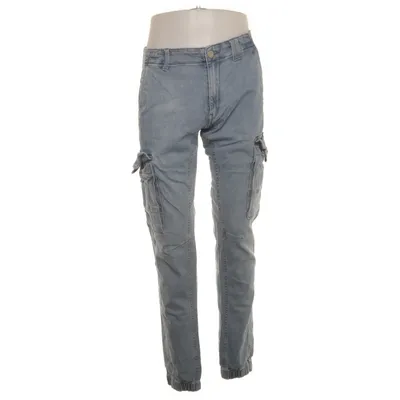 Cargo broek (Blauw) van Jack & Jones Katoen, Elastaan