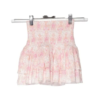 Jupe (Blanc, Rose, Orange) de Ryvls Élasthane, Polyester