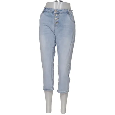 Driekwart broek (Blauw) van Laulia Denim Makers Katoen, Elastaan, Polyester