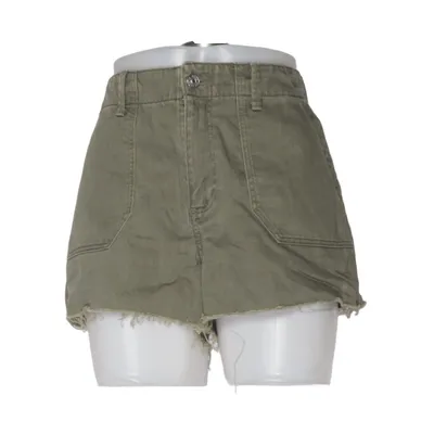 Denim shorts (Green) from Paige Cotton, Lyocell