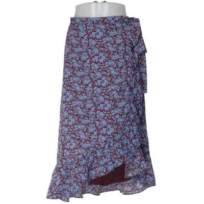 Jupe portefeuille (Rouge, Bleu) de Harper & Yve Polyester, Viscose