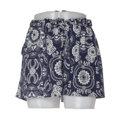 Pyjamashorts (Blauw, Wit) van Miss Milla Elastaan, Polyester
