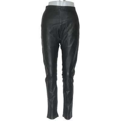 Läderbyxor (ERIN PANT) från Designers Remix Charlotte Eskildsen Bomull, Skinn