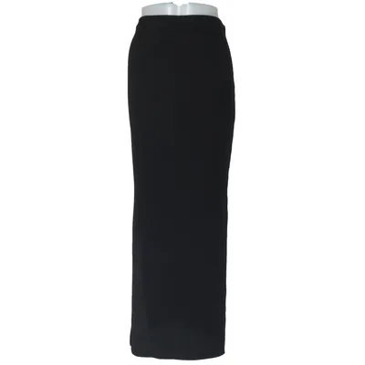 Maxi nederdel (Sort) fra Flounce Elastan, Polyester