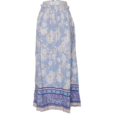 Maxi nederdel (Blå, Hvid, Flerfarvet) fra Vanting Viscose