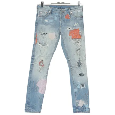 Spijkerbroek (Blauw, Meerkleurig) van True Religion Katoen