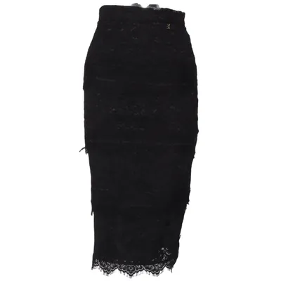 Skirt (Black) from Elisabetta Franchi Cotton, Elastane, Polyamide, Polyester