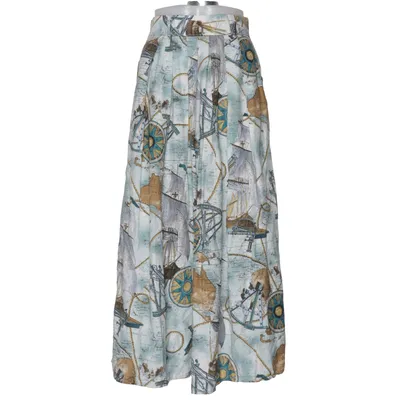 Maxi skirt (Blue, Multicolored) from Piretta Polyamide, Viscose