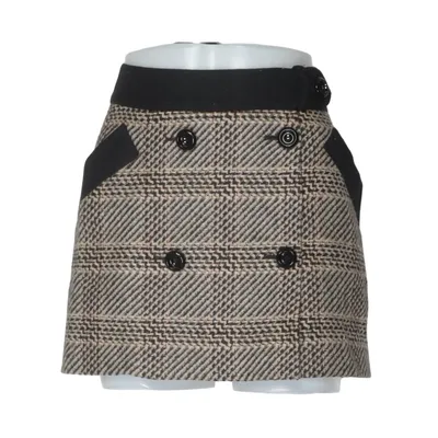 Kjol (Beige, Svart) från Karen Millen Acetat, Ull