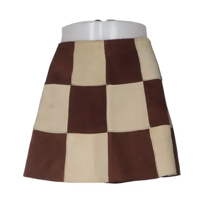 Leather skirt (Brown, Beige) from Aridza Bross