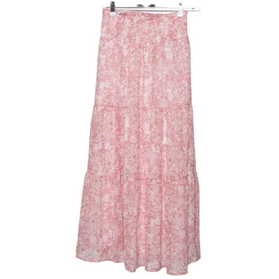 Långkjol (Vit, Brun) från Gina Tricot Återvunnen polyester