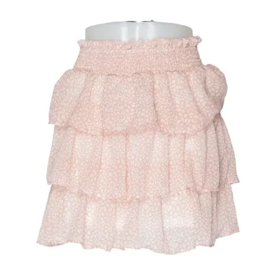 Skirt (Beige, White) from By Clara Paris Polyester