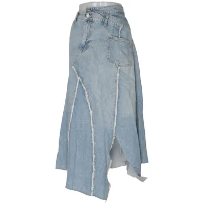 Spijkerrok (The Asymmetric Frayed Skirt) van Zara Katoen